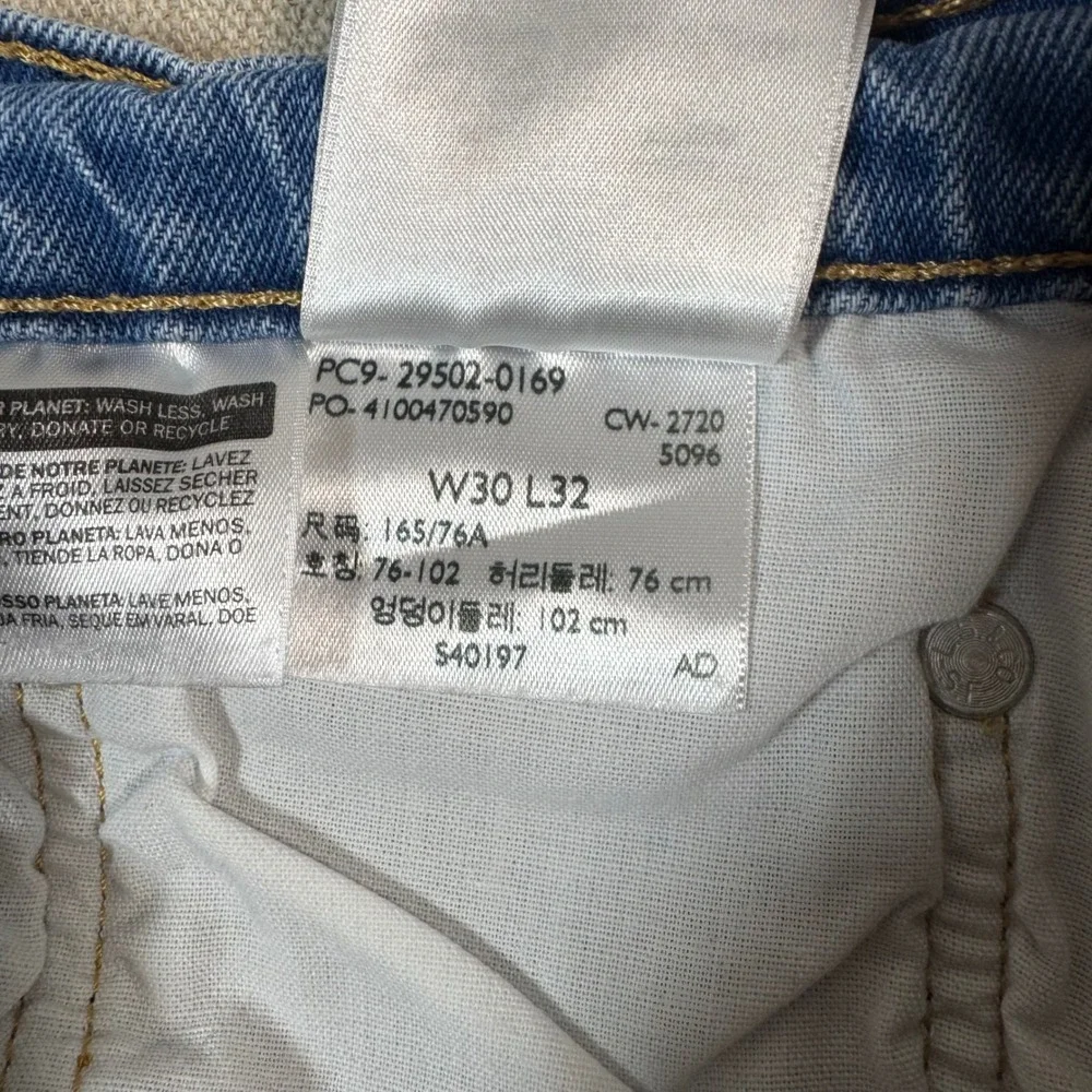 Levi's Premium 501 S Skinny Jeans‎ Men W30 L32 Blue Button Fly Denim
